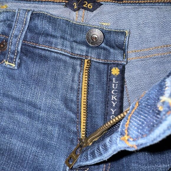 LUCKY 🍀 BRAND JEANS FOR WOMEN EASY RIDER IN SIZE 2 / 26 ZIPPERED CLOSURE - Picture 8 of 8